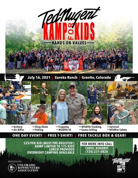 
    Ted Nugent Kamp for Kids - July 16th 2021